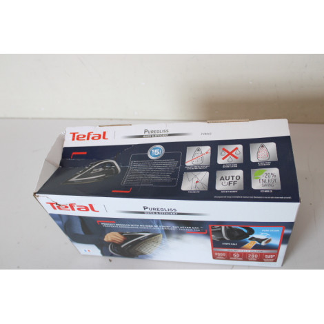 SALE OUT. Tefal FV8062 Puregliss Iron , Black/Grey | FV8062 Puregliss | Steam Iron | 3000 W | Water tank capacity 0.27 ml | Cont