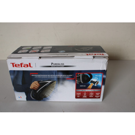 SALE OUT. Tefal FV8062 Puregliss Iron , Black/Grey | FV8062 Puregliss | Steam Iron | 3000 W | Water tank capacity 0.27 ml | Cont