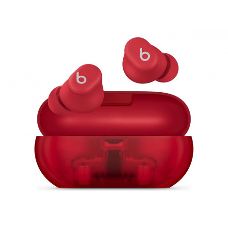 Beats Solo Buds, Transparent Red