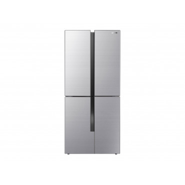 Gorenje NRM8182MX Refrigerator, E, Free standing, Side by Side, Height 182 cm, Net Fridge 278 L, Net Freezer 149 L, Grey