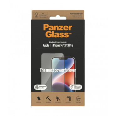 PanzerGlass | Screen protector | Apple | iPhone 14/13/13 Pro | Tempered Glass | Transparent | Fingerprint resistant Diamond stre