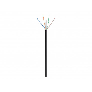 Goobay Outdoor Network Cable | CAT 6 U/UTP | AWG 24/1 | Cable length: 100 m | Black