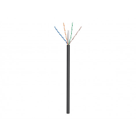 Goobay Outdoor Network Cable | CAT 6 U/UTP | AWG 24/1 | Cable length: 100 m | Black