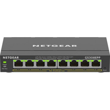 NETGEAR 8PT GE Plus Switch W/HI-PWR POE+