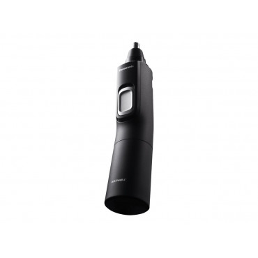 Panasonic ERGN300K503 Wet/Dry Nose & Ear Hair Trimmer with Vortex Cleaning System, Grey