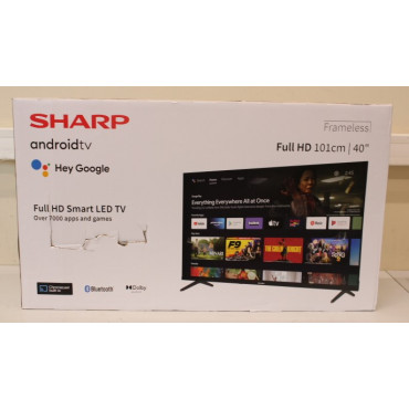 Sharp 40FH2EA | 40" (101 cm) | Smart TV | Android TV | FHD | Black | DAMAGED PACKAGING