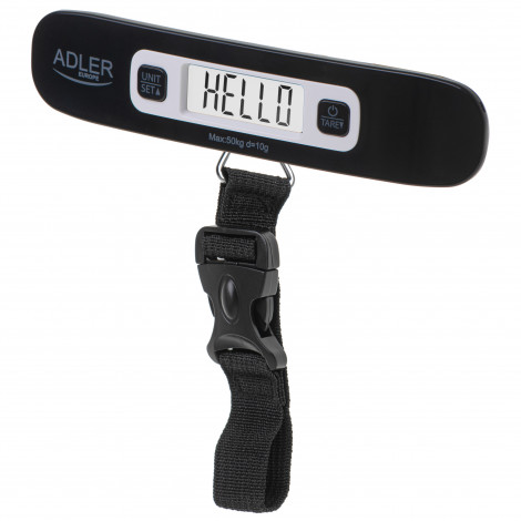 Adler | Travel Luggage Scale | AD 8190 | Maximum weight (capacity) 50 kg | Accuracy 10 g | Black