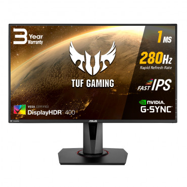 Asus TUF Gaming VG279QM 27 " IPS FHD 16:9 1 ms 400 cd/m Black HDMI ports quantity 2 x HDMI 2.0 280 Hz