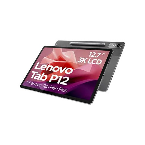 Lenovo Tab P12 TB370FU Touch 12.7 3K MediaTek Dimensity 7050/8GB/256GB/Integrated Arm Mali-G68/Android 13/Grey/FP/2Y Warranty