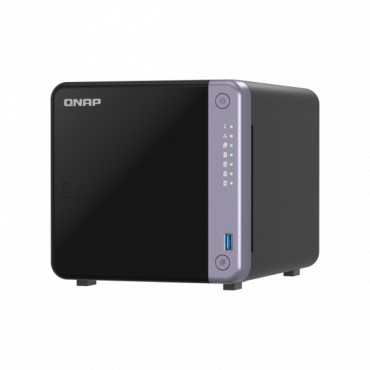 QNAP Cost-effective 4-bay 10GbE NAS | TS-432X-4G | Alpine | AL524 | Processor frequency 2 GHz | 4 GB | DDR4 SODIMM | 90W adapter