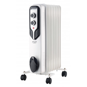 Adler Oil-Filled Radiator AD 7815 Oil Filled Radiator 1500 W Number of power levels 3 White