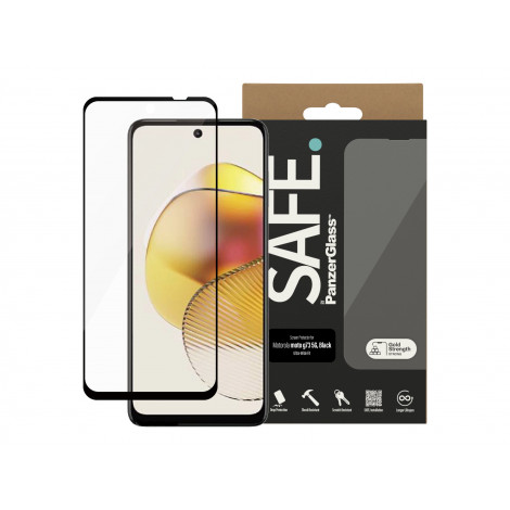 PanzerGlass | Screen Protection | Motorola | Moto G73 5G | Tempered glass | Black/Transparent | Ultra-Wide Fit