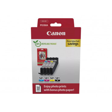 Canon CLI-581 BK/C/M/Y Ink...