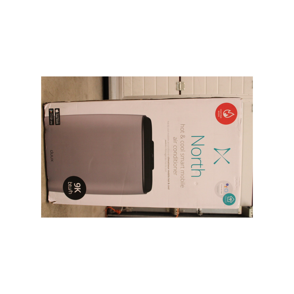 SALE OUT. Duux North Smart Mobile Airconditioner 9.000 BTU Extreme Silent, Light Gray/Black | Duux Smart Mobile Airconditioner |