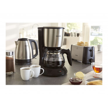 Philips Coffee Maker | HD7462/20 Daily Collection | Drip | 1000 W | Black/Metal