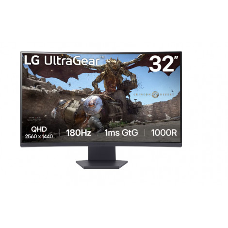 LG 32GS60QC-B | 32 " | VA | QHD | 16:9 | 180 Hz | 1 ms | 2560 x 1440 pixels | 300 cd/m | HDMI ports quantity 2