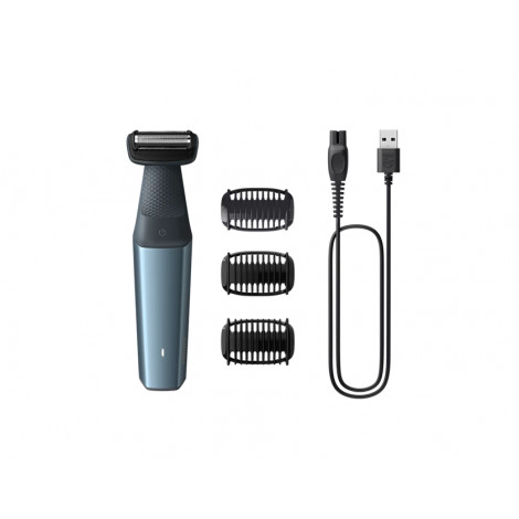 Philips | Hair clipper for body | BG3027/05 | Cordless | Wet & Dry | Number of length steps 3 | Blue/Black