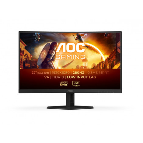 AOC C27G4ZXE | 27 " | VA | FHD | 16:9 | 280 Hz | 0.3 ms | 1920 x 1080 pixels | 300 cd/m | HDMI ports quantity 2 | Warranty 36 mo