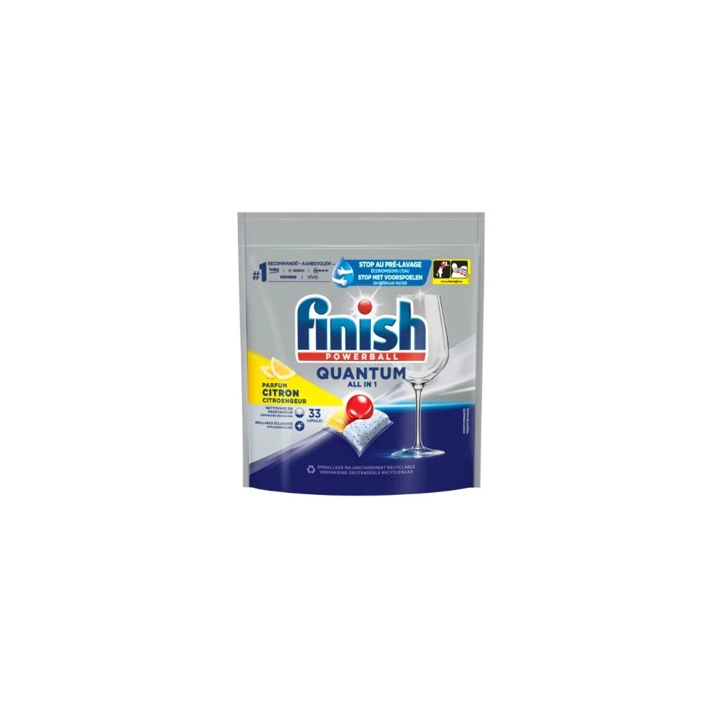 Dishwasher Tablets | Finish Quantum, Lemon, 33 pcs.