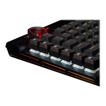 Keyboard | K100 RGB | Mechanical Gaming Keyboard | Wired | Nordic | Black | USB Type-A | CORSAIR OPX Optical-Mechanical