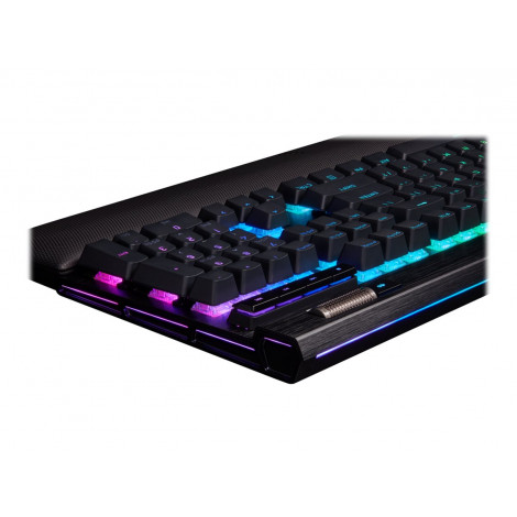 Keyboard | K100 RGB | Mechanical Gaming Keyboard | Wired | Nordic | Black | USB Type-A | CORSAIR OPX Optical-Mechanical