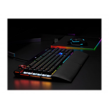 Keyboard | K100 RGB | Mechanical Gaming Keyboard | Wired | Nordic | Black | USB Type-A | CORSAIR OPX Optical-Mechanical