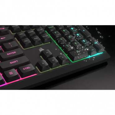 Keyboard | K55 CORE RGB | Gaming Keyboard | Wired | Nordic | Black | USB Type-A | Rubber Dome