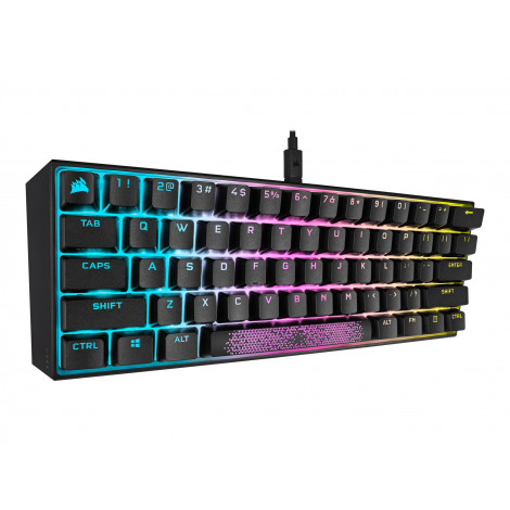 Keyboard | K65 MINI | Mechanical Gaming Keyboard | Wired | Nordic | Black | USB Type-A | CHERRY MX Red