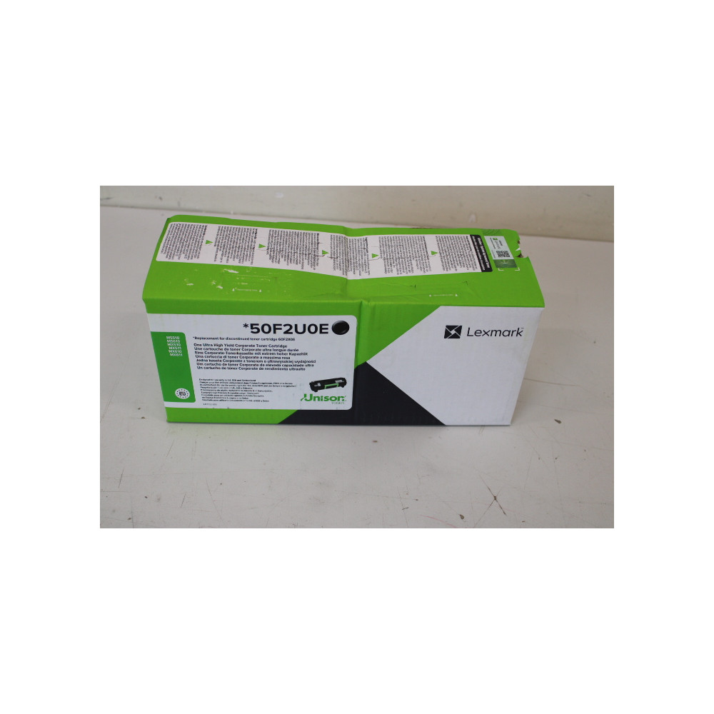 SALE OUT. Lexmark 50F2U0E Cartridge, Black/ , DAMAGED PACKAGING | Lexmark 50F2U0E | 502UE Ultra High Yield Corporate Cartridge (