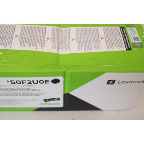 SALE OUT. Lexmark 50F2U0E Cartridge, Black/ , DAMAGED PACKAGING | Lexmark 50F2U0E | 502UE Ultra High Yield Corporate Cartridge (