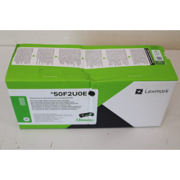 SALE OUT. Lexmark 50F2U0E Cartridge, Black/ , DAMAGED PACKAGING | Lexmark 50F2U0E | 502UE Ultra High Yield Corporate Cartridge (