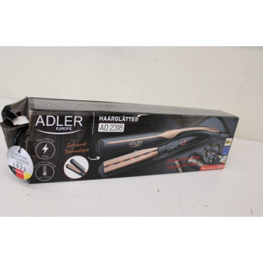 SALE OUT. Adler AD 2318 Infrared Hair straightener, Fast PTC heating, Black | Adler Infrared Hair Straightener | AD 2318 | Warra