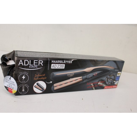 SALE OUT. Adler AD 2318 Infrared Hair straightener, Fast PTC heating, Black | Adler Infrared Hair Straightener | AD 2318 | Warra