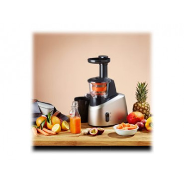 TEFAL | Slow Juicer | ZC255B38 | Type Electric | Silver/ black | 200 W | Extra large fruit input | Number of speeds 2 | 82 RPM