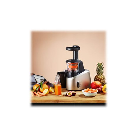 TEFAL | Slow Juicer | ZC255B38 | Type Electric | Silver/ black | 200 W | Extra large fruit input | Number of speeds 2 | 82 RPM