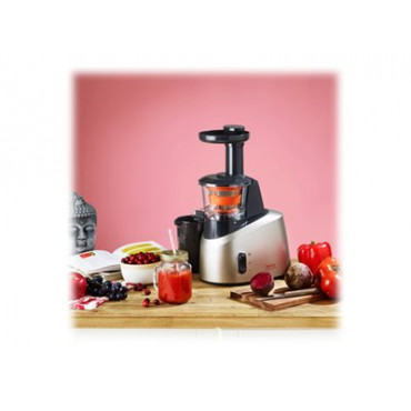 TEFAL | Slow Juicer | ZC255B38 | Type Electric | Silver/ black | 200 W | Extra large fruit input | Number of speeds 2 | 82 RPM