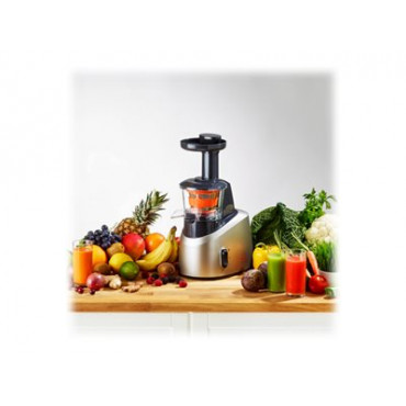 TEFAL | Slow Juicer | ZC255B38 | Type Electric | Silver/ black | 200 W | Extra large fruit input | Number of speeds 2 | 82 RPM