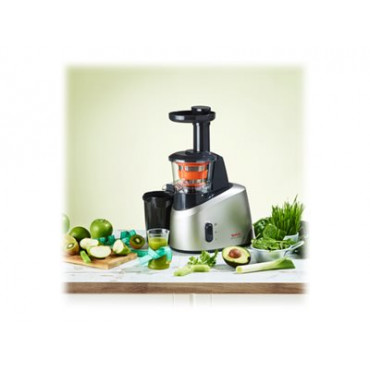 TEFAL | Slow Juicer | ZC255B38 | Type Electric | Silver/ black | 200 W | Extra large fruit input | Number of speeds 2 | 82 RPM