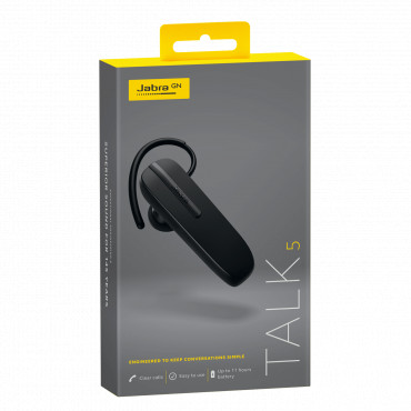 Talk 5 | In-ear/Ear-hook | Hands free device | 9.7 g | Black | 54.3 cm | 25.5 cm | Volume control | 16.3 cm