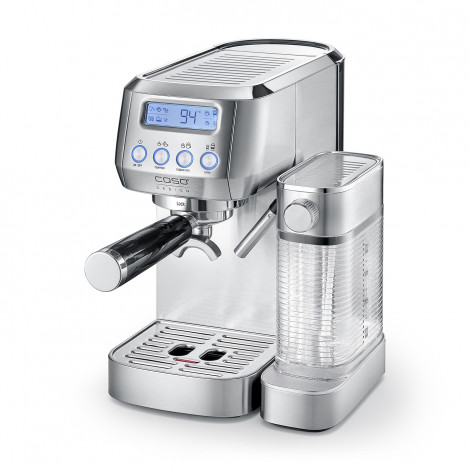 Caso | Espresso machine | Espresso Gourmet Latte | Pump pressure 20 bar | Built-in milk frother | Automatic | 1350 W | Silver