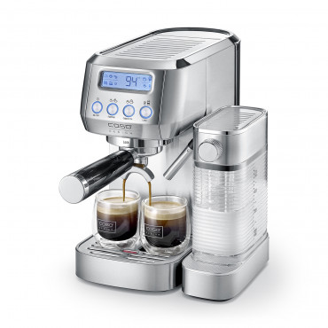 Caso | Espresso machine | Espresso Gourmet Latte | Pump pressure 20 bar | Built-in milk frother | Automatic | 1350 W | Silver