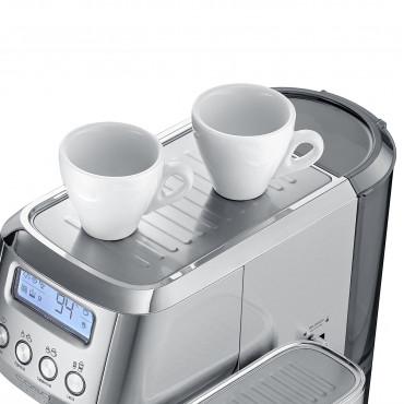 Caso | Espresso machine | Espresso Gourmet Latte | Pump pressure 20 bar | Built-in milk frother | Automatic | 1350 W | Silver