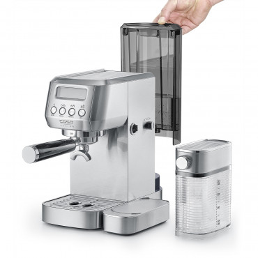 Caso | Espresso machine | Espresso Gourmet Latte | Pump pressure 20 bar | Built-in milk frother | Automatic | 1350 W | Silver