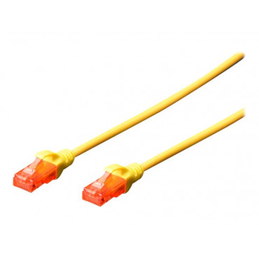 Digitus Patch cord | CAT 6 U-UTP | AWG 26/7 | Cable length: 2 m | Yellow