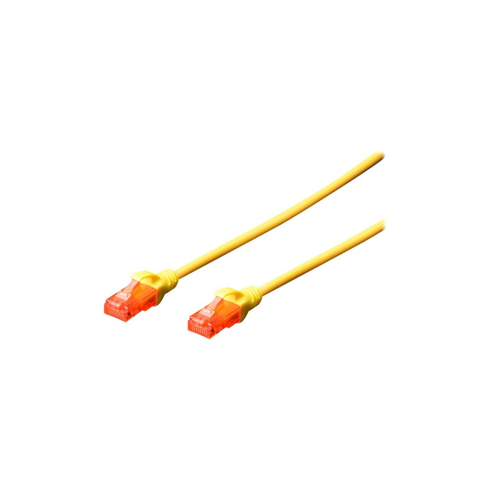 Digitus Patch cord | CAT 6 U-UTP | AWG 26/7 | Cable length: 2 m | Yellow