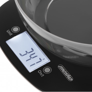 Adler Kitchen Scale with a bowl | MS 3179b | Graduation 1 g | Display type LCD | Black