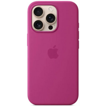 Apple iPhone 16 Pro Silicone Case with MagSafe - Fuchsia