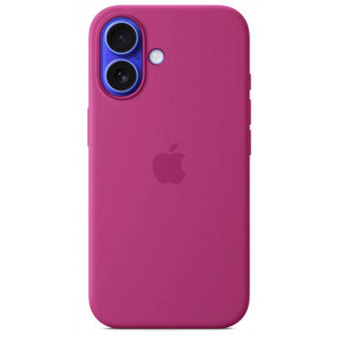 Apple iPhone 16 Silicone Case with MagSafe - Fuchsia