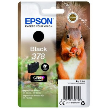 Analoginė kasetė Epson T3781 Juoda