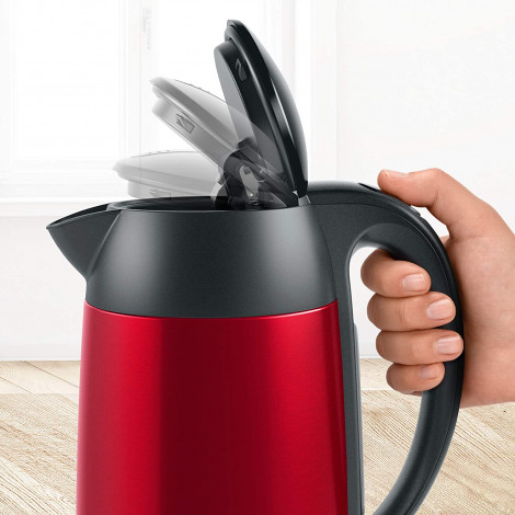 Bosch | Kettle | DesignLine TWK3P424 | Electric | 2400 W | 1.7 L | Stainless steel | 360 rotational base | Red